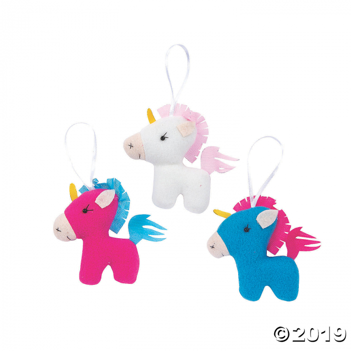 Stuffed Unicorn Ornaments (Per Dozen)