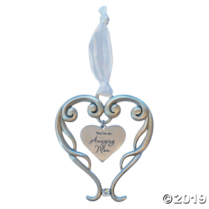 Amazing Mom Heart Ornament (1 Piece(s))