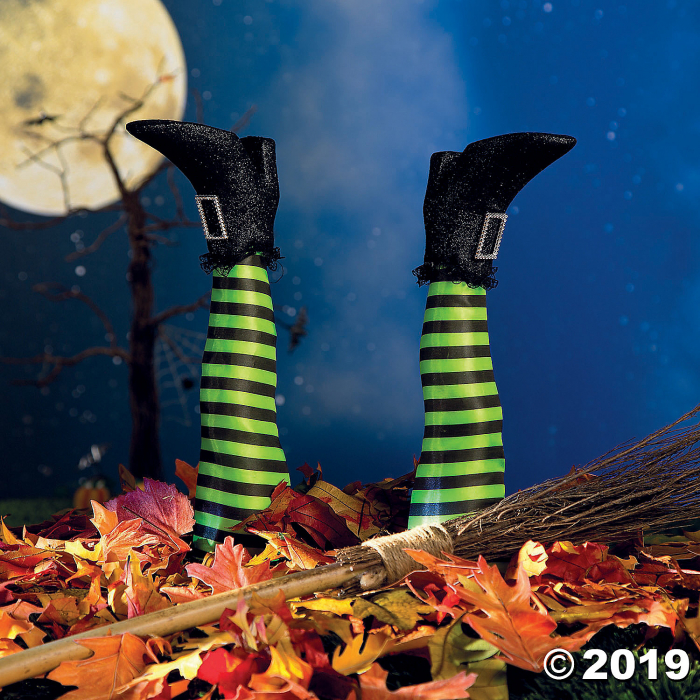 Witch's Legs Yard Stakes Halloween Decoration (1 Set(s))