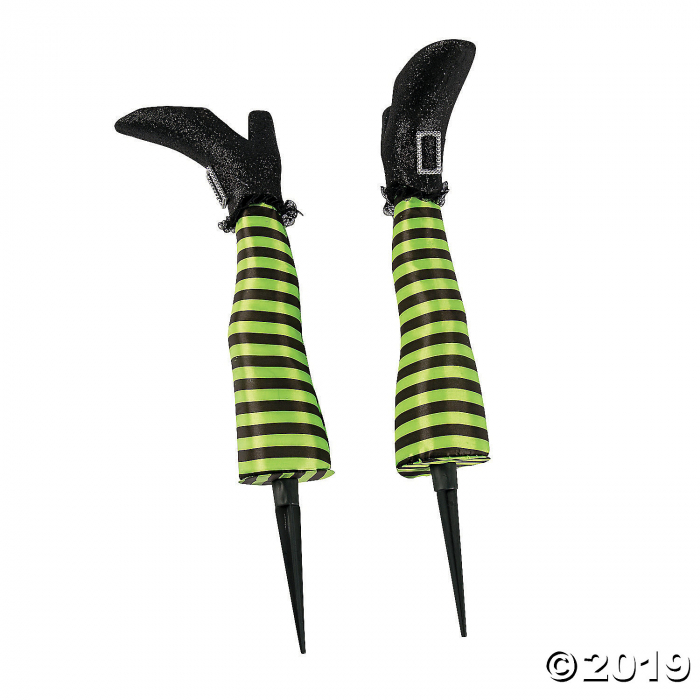 Witch's Legs Yard Stakes Halloween Decoration (1 Set(s))