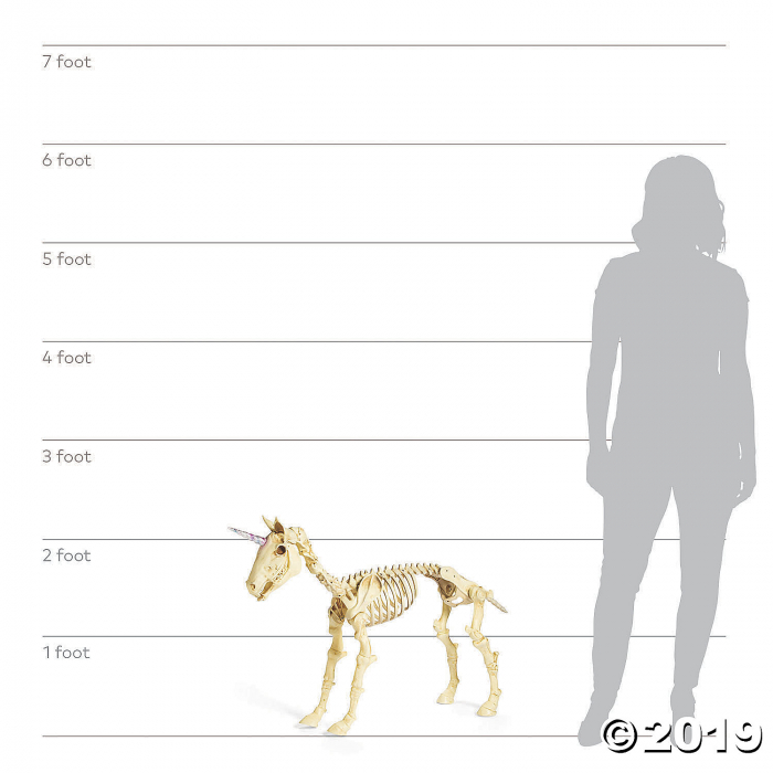 Unicorn Skeleton Halloween Decoration (1 Piece(s))
