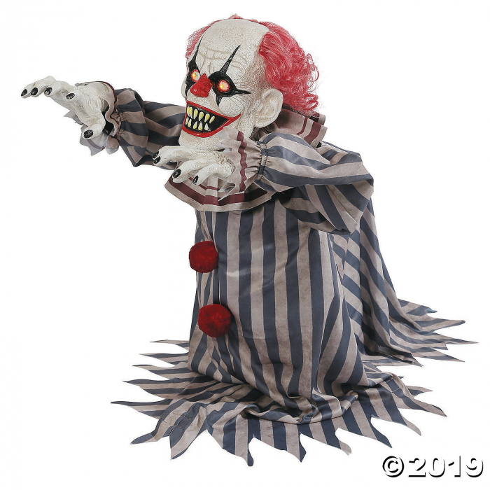 Animated Jumping Clown Halloween Decoration (1 Piece(s))