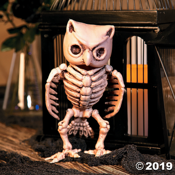 Skeleton Owl Halloween Decoration (1 Piece(s))