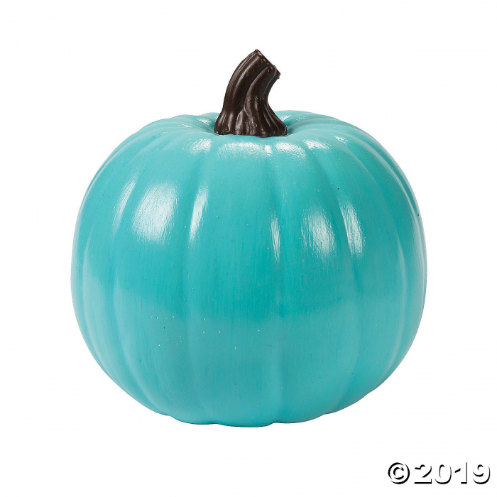 Foam Teal Pumpkin Halloween Decoration (1 Piece(s))