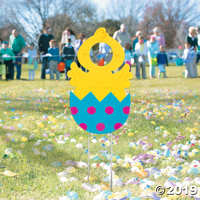 Easter Chick Face Yard Sign (1 Piece(s))