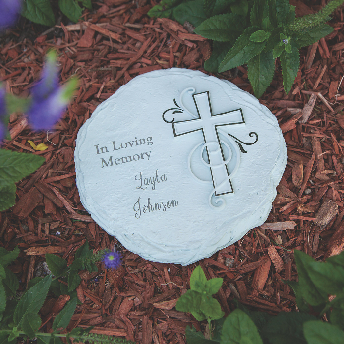 Personalized In Loving Memory Religious Garden Stone (1 Piece(s))