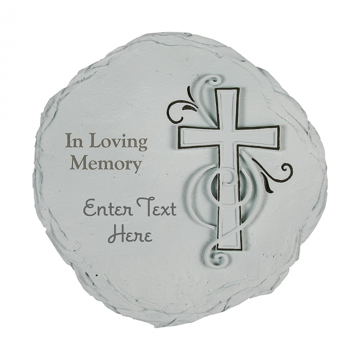 Personalized In Loving Memory Religious Garden Stone (1 Piece(s))