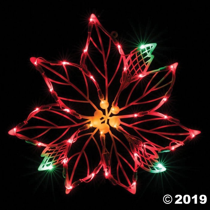 Vickerman 16" Poinsettia Wire Silhouette with LED Lights (1 Piece(s))