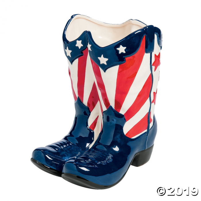 Patriotic Boot Planter (1 Piece(s))