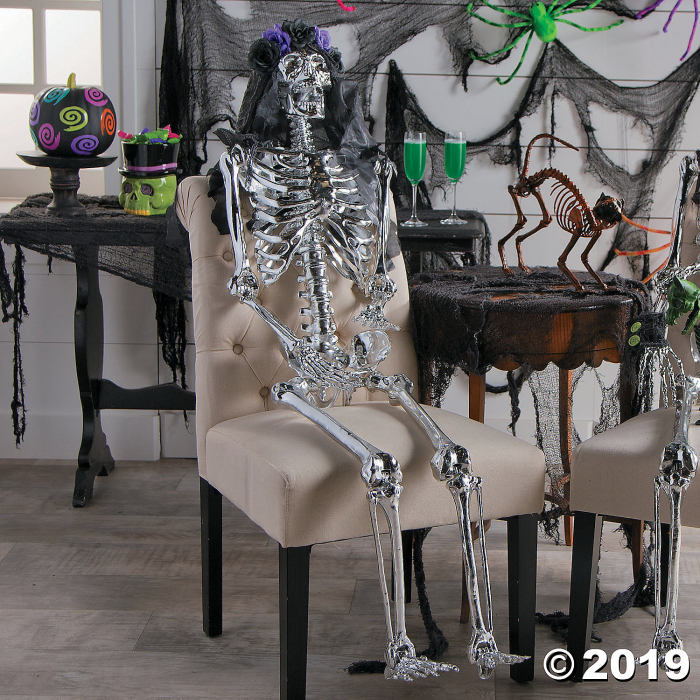 Spookadelic Dress-Up Female Posable Skeleton Halloween Decoration (1 Piece(s))