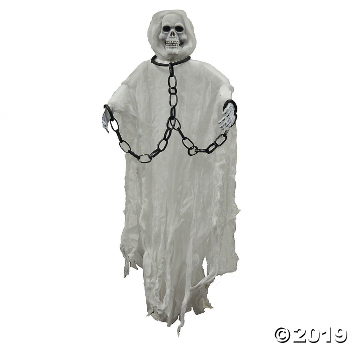 Hanging Skull Face Reaper Halloween Decoration | GlowUniverse.com