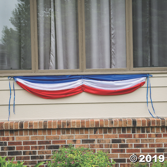 Patriotic Fabric Bunting (1 Piece(s))