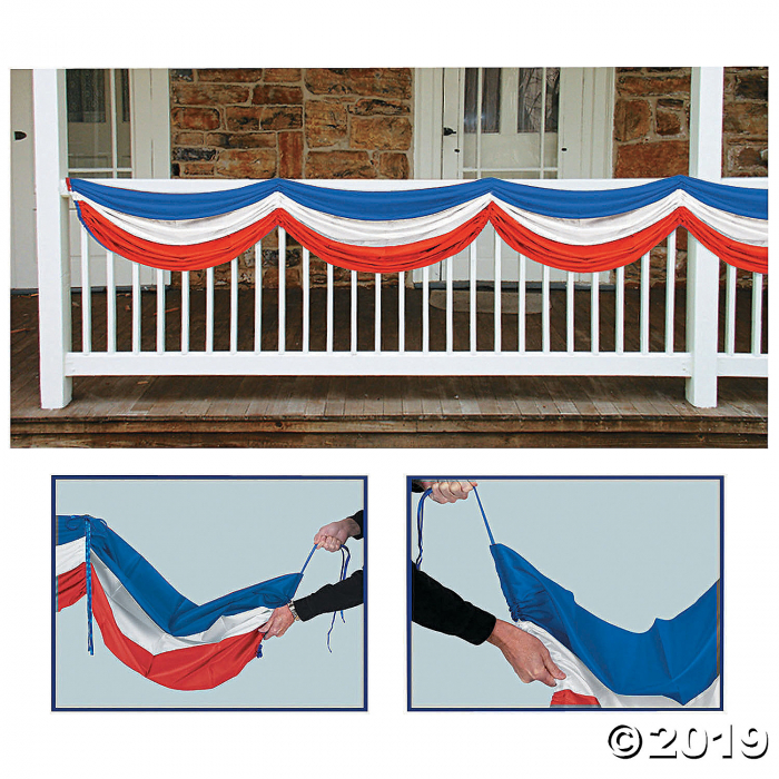 Patriotic Fabric Bunting (1 Piece(s))