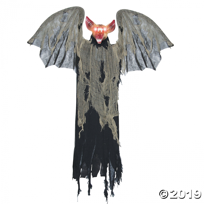 Hanging Bat with Wings Halloween Decoration (1 Piece(s))