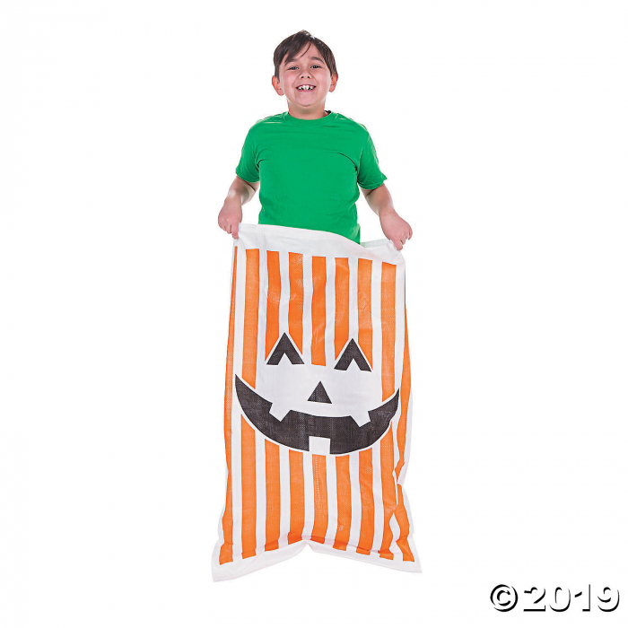 Jack-O'-Lantern Potato Sack Race Bags (Per Dozen)