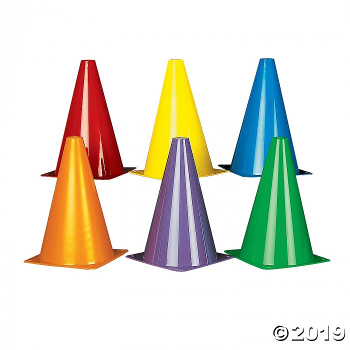 Colorful Traffic Cones (Per Dozen)