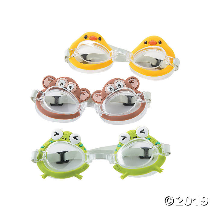 Kids' Animal Swimming Goggles (Per Dozen)