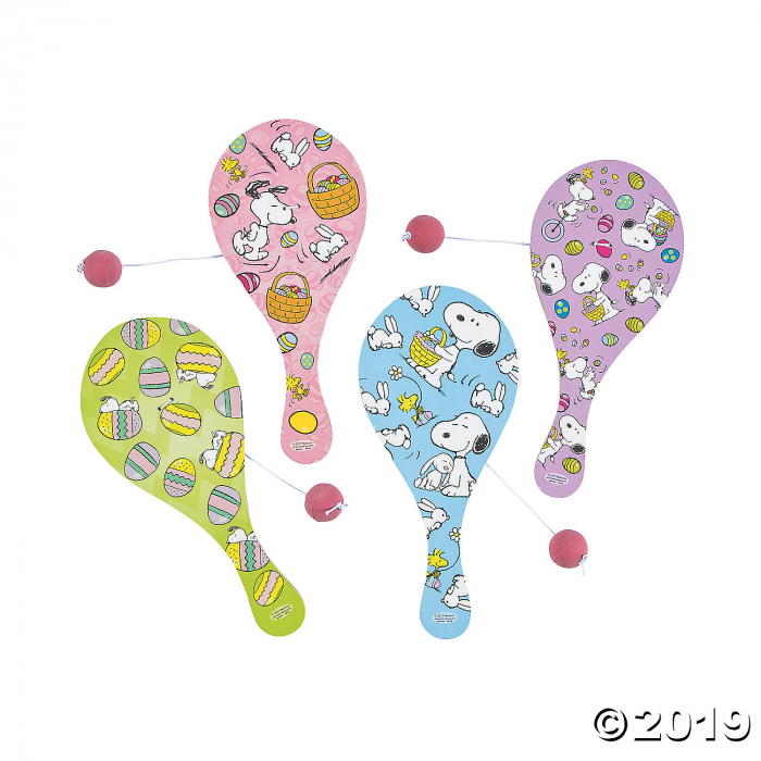 Peanuts® Easter Paddle Ball Games (Per Dozen)