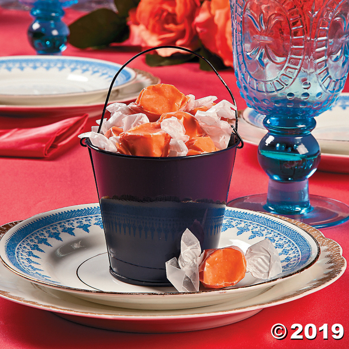 Mini Navy Favor Pails (Per Dozen)