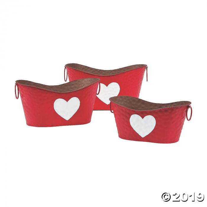 Valentine's Day Rustic Pails (1 Set(s))
