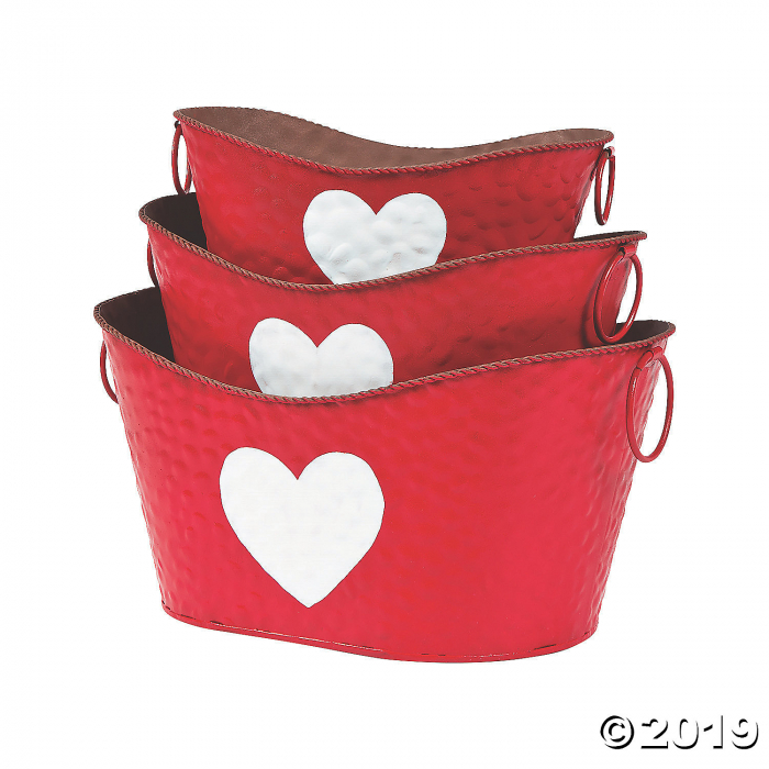 Valentine's Day Rustic Pails (1 Set(s))
