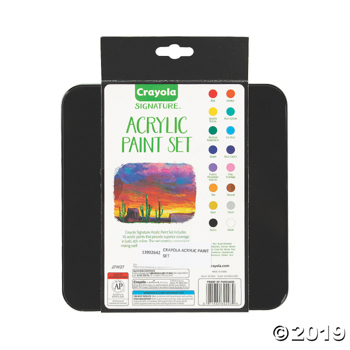 Crayola® Signature Assorted Colors Acrylic Paint - Set of 16 (1 Set(s))