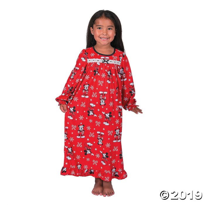 Girl's Mickey Mouse Christmas Pajamas - Small (1 Piece(s)) Girl's Mickey Mouse Christmas Pajamas - Small (1 Piece(s))