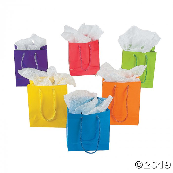Small Neon Gift Bags (Per Dozen)