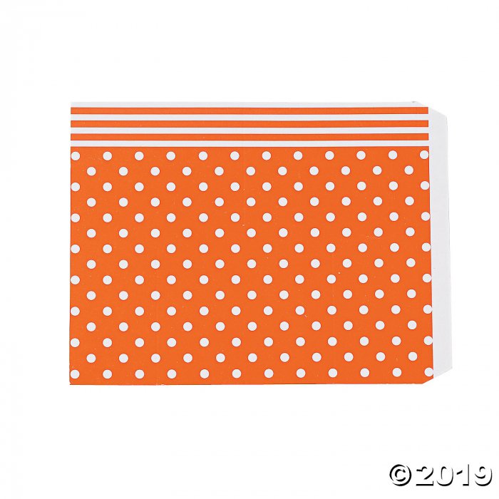 Orange Polka Dot Favor Containers (24 Piece(s))