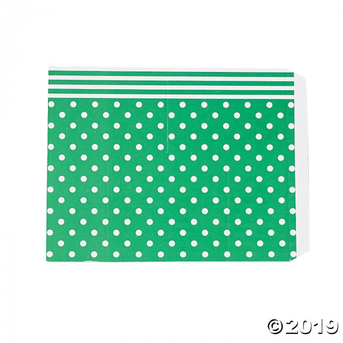 Green Polka Dot Favor Containers (24 Piece(s))