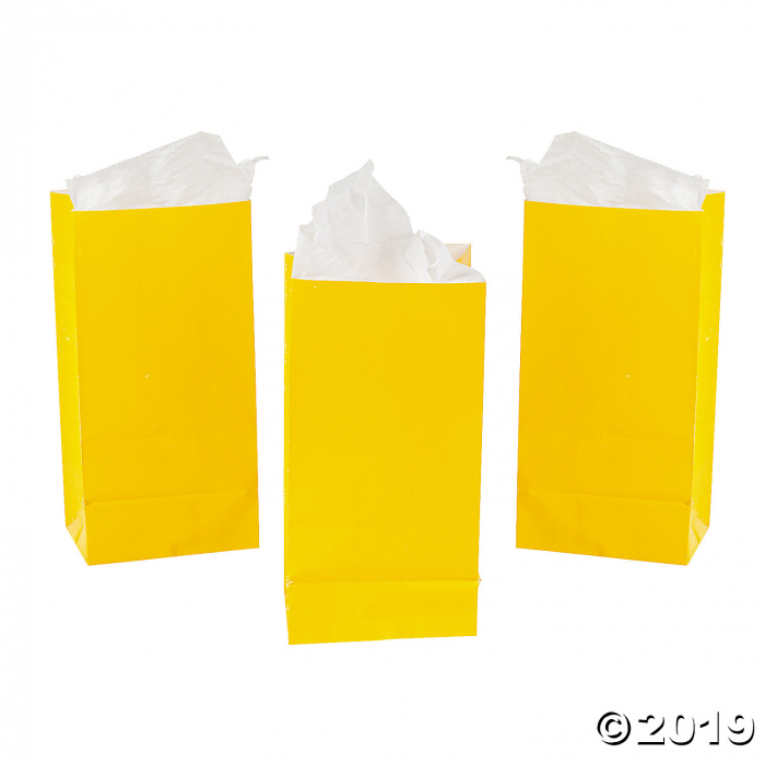 Mini Yellow Treat Bags (24 Piece(s))