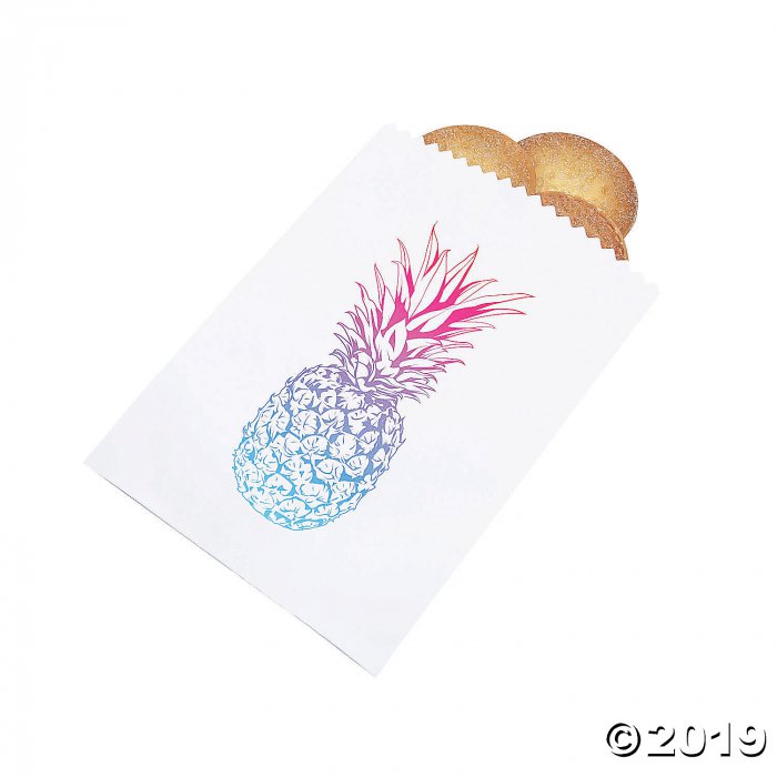 Ombre Pineapple Treat Bags (50 Piece(s))