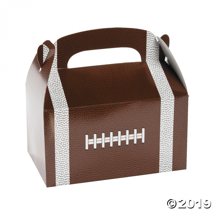 Football Favor Boxes with Handle (Per Dozen) Football Favor Boxes with Handle (Per Dozen)