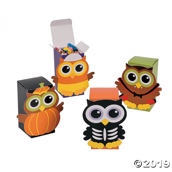 Halloween Owl Favor Boxes (Per Dozen) Halloween Owl Favor Boxes (Per Dozen)