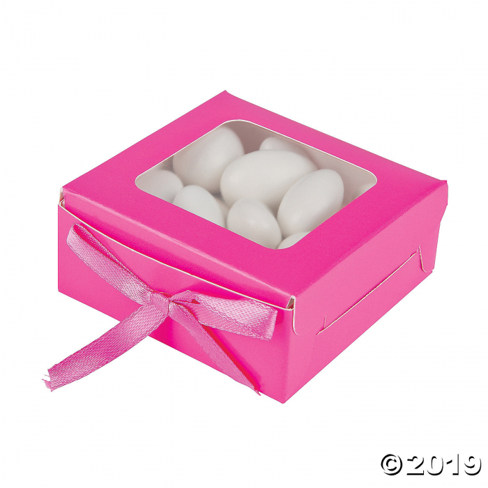 Hot Pink Shadow Favor Boxes (24 Piece(s)) | GlowUniverse.com