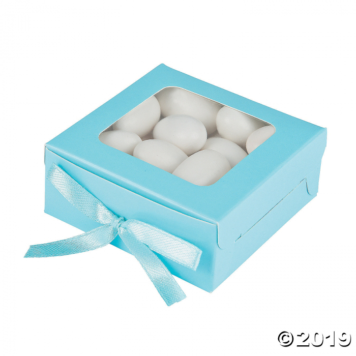Light Blue Shadow Favor Boxes (24 Piece(s))