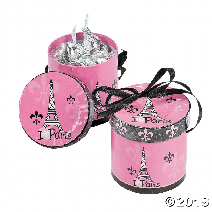 Perfectly Paris Hat Favor Boxes (8 Piece(s))