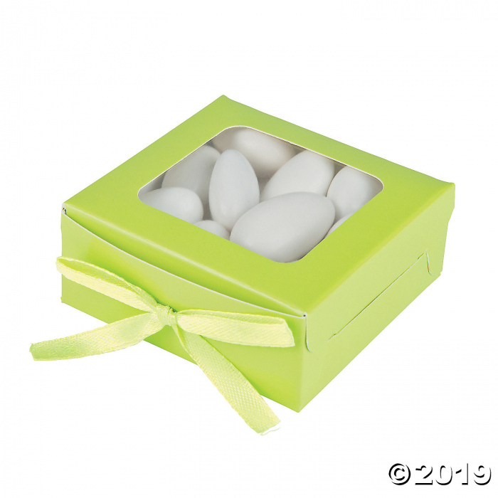 Lime Shadow Favor Boxes (24 Piece(s)) | GlowUniverse.com