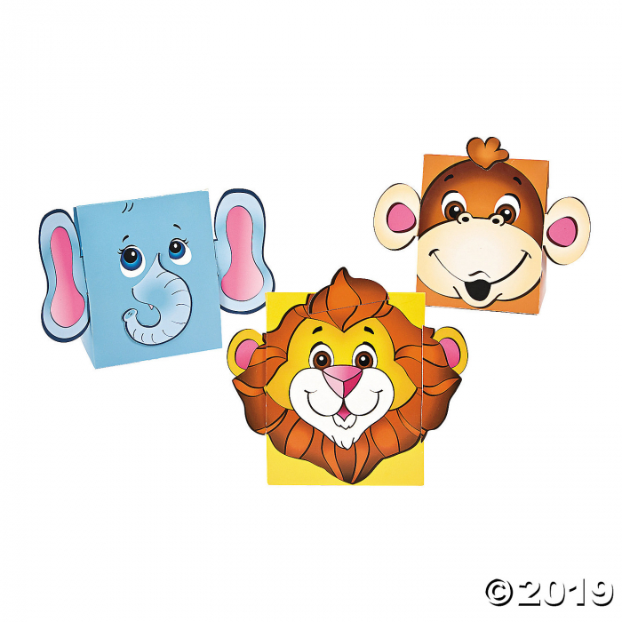 Zoo Animal Favor Boxes (Per Dozen) Zoo Animal Favor Boxes (Per Dozen)