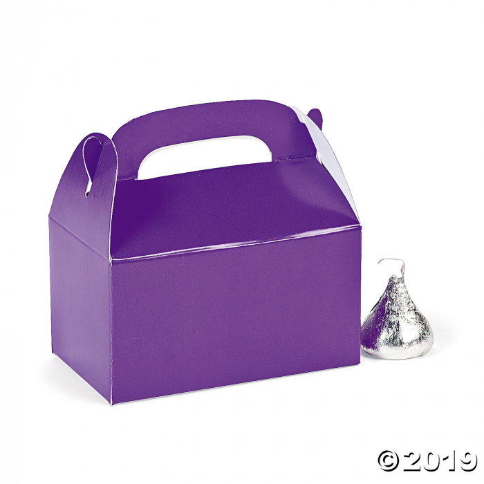 Mini Purple Favor Boxes (24 Piece(s))