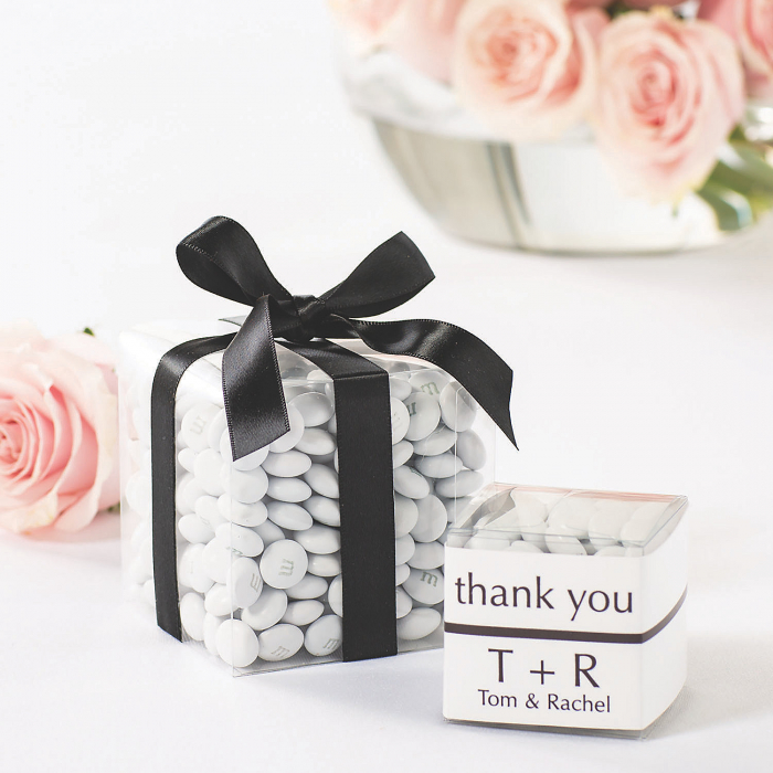 Personalized Thank You Wraps with Favor Boxes (24 Piece(s))