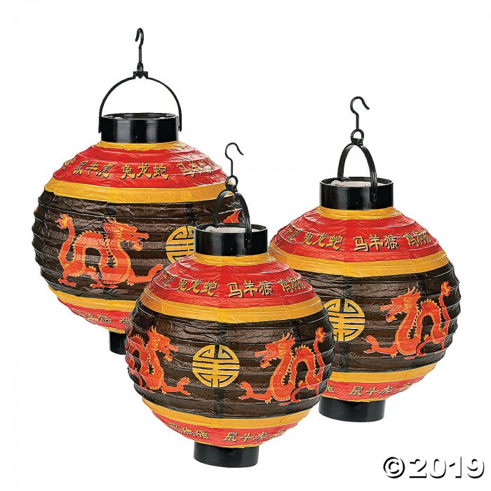 Light-Up Chinese Lanterns (3 Piece(s))