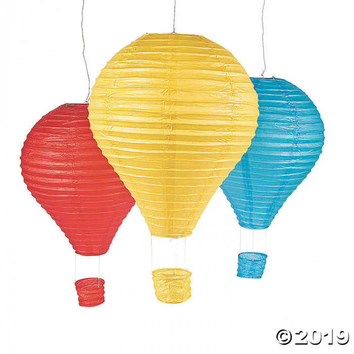 Hot Air Balloon Hanging Paper Lantern Set (3 Piece(s)) Hot Air Balloon Hanging Paper Lantern Set (3 Piece(s))