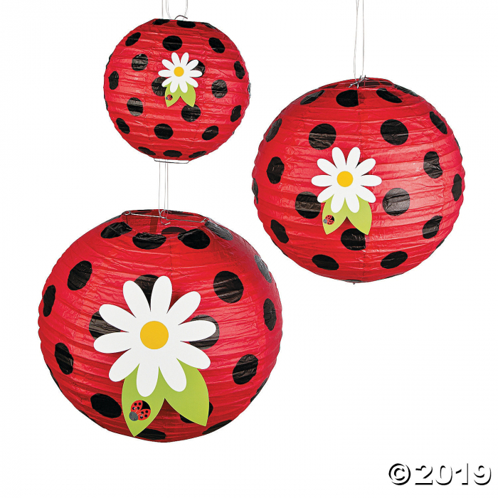 Little Ladybug Hanging Paper Lanterns (3 Piece(s))