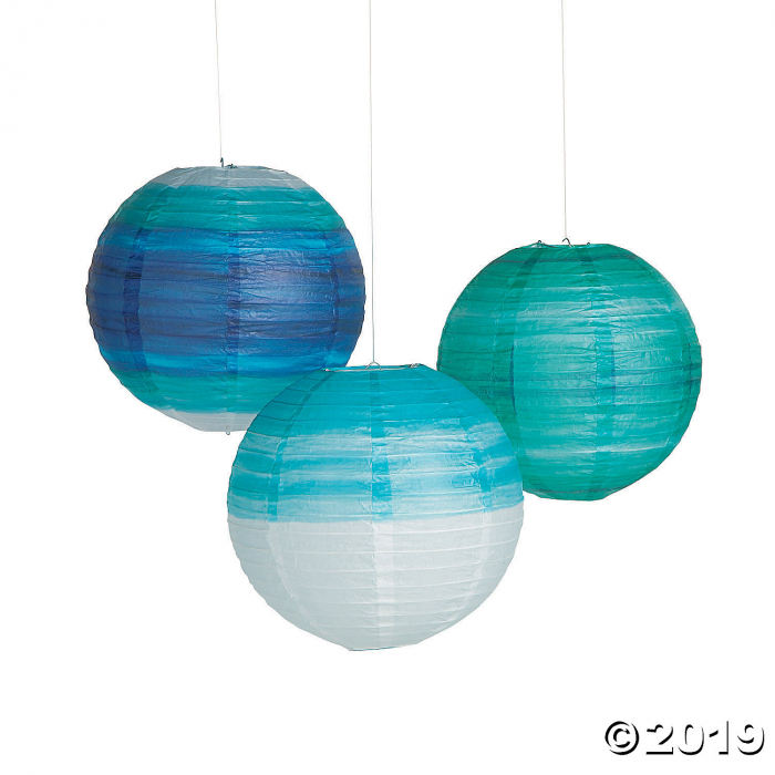 Coastal Seaside Hanging Paper Lanterns (6 Piece(s))