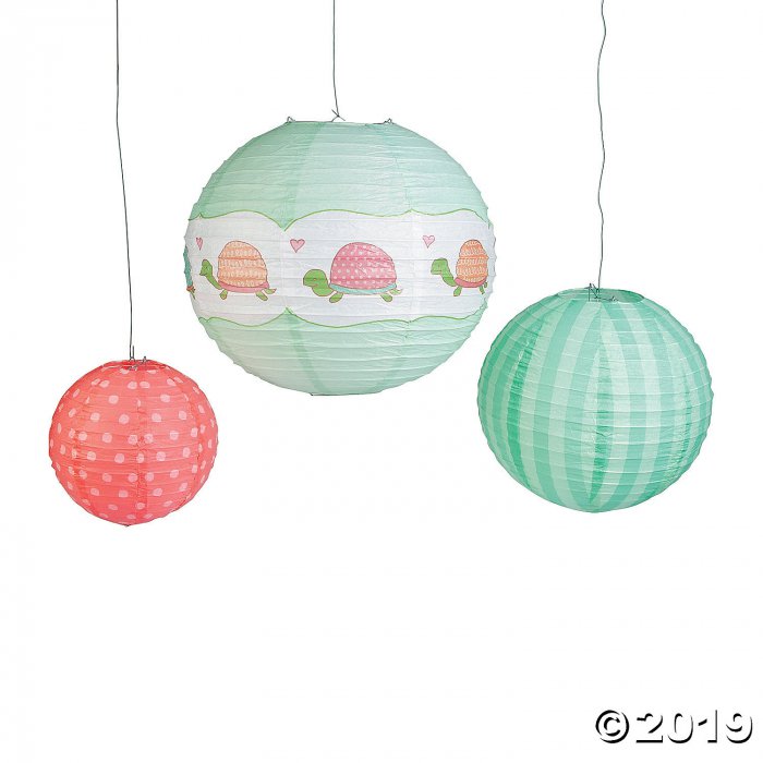 Girl Turtle Hanging Paper Lanterns (6 Piece(s))