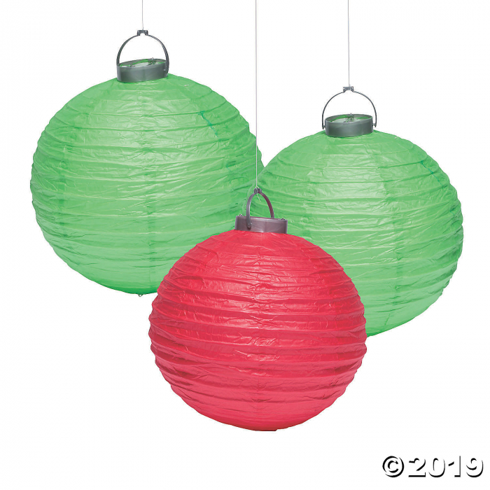 Christmas Ornament Hanging Paper Lanterns (1 Set(s)) Christmas Ornament Hanging Paper Lanterns (1 Set(s))
