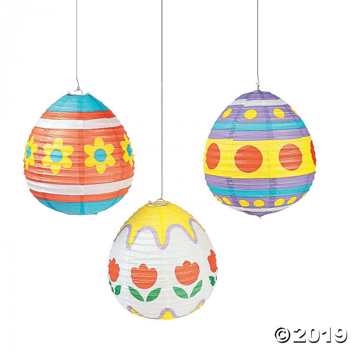 Easter Egg Hanging Paper Lanterns (3 Piece(s))