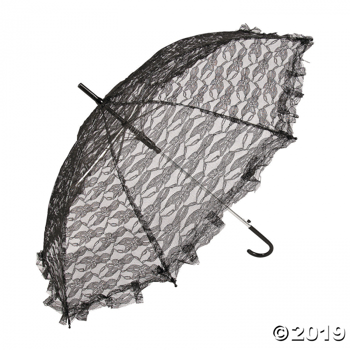 Black Lace Parasol (1 Piece(s))