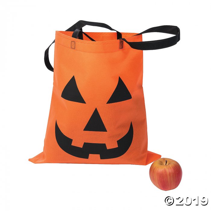 Large Jack-O'-Lantern Tote Bags (Per Dozen)